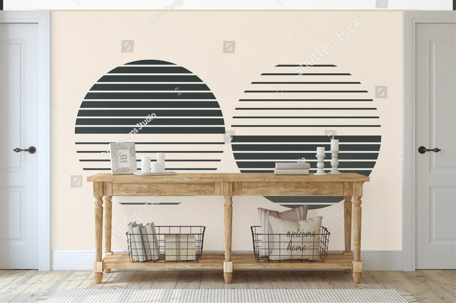 Minimalistyczne geometrie w hipsterskim stylu
