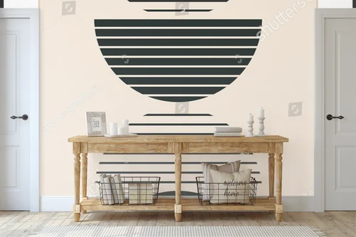 Minimalistyczna geometria w odcieniach beżu