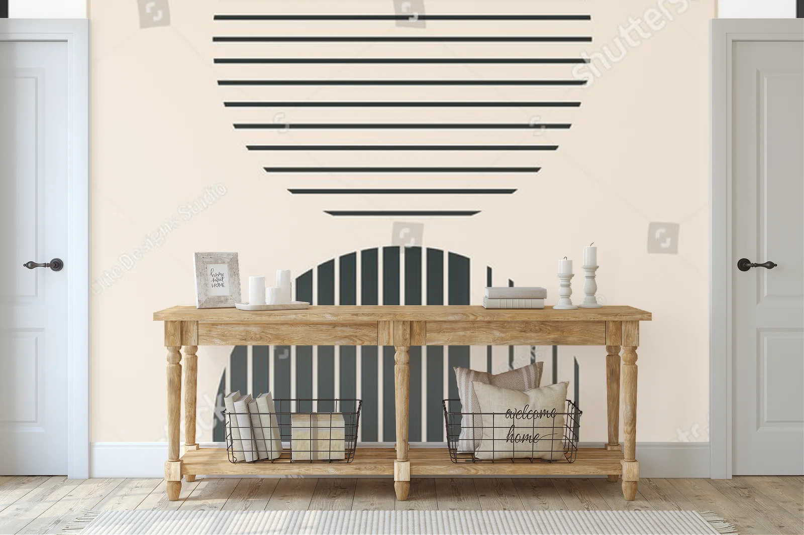 Geometryczna elegancja w pastelowych odcieniach