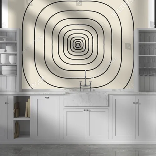 Geometryczne harmonie w odcieniach beżu