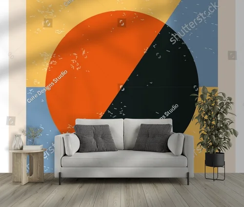 Geometryczne inspiracje w miodowych tonacjach