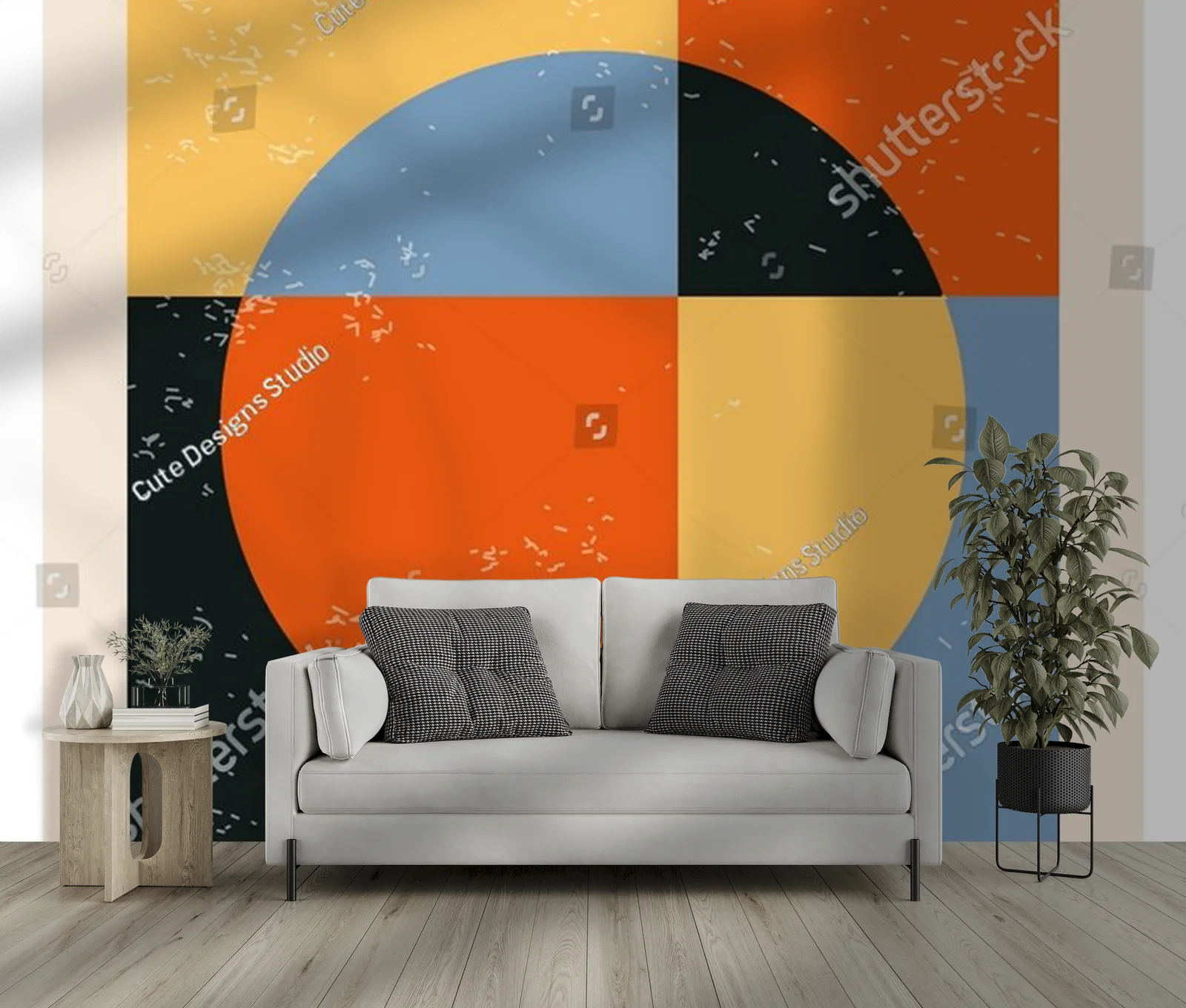 Geometryczne inspiracje w delikatnych tonach