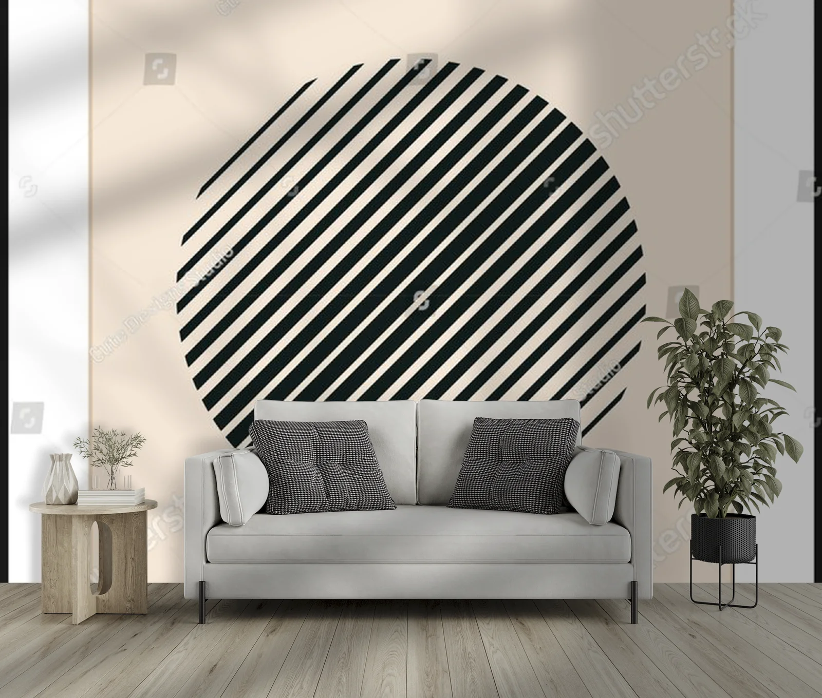 Geometryczna elegancja w pastelowych odcieniach