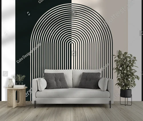 Geometria lat 20. w harmonijnych odcieniach