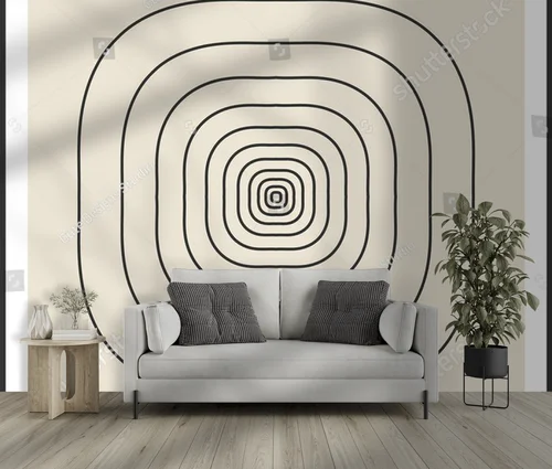 Geometryczne harmonie w odcieniach beżu