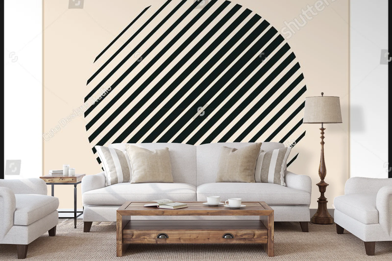 Geometryczna elegancja w pastelowych odcieniach