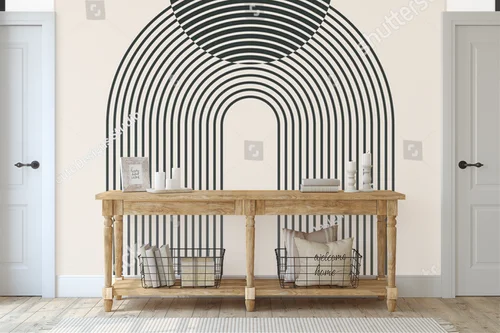 Geometryczne kształty w pastelowym stylu hipsterskim