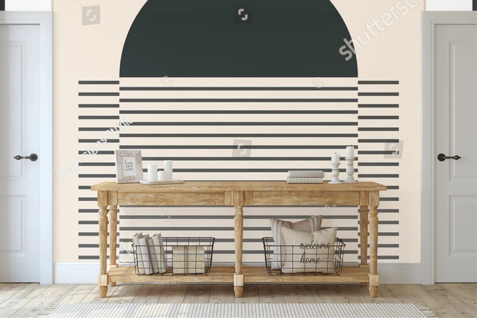 Geometryczna elegancja w pastelowych tonach