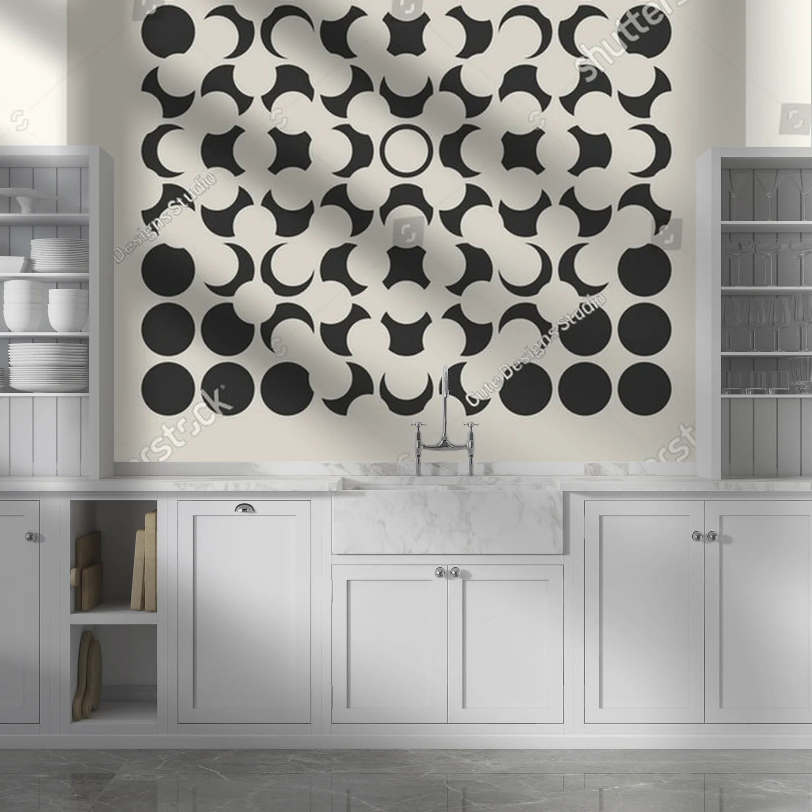 Geometryczna elegancja lat 20. w ponadczasowych barwach