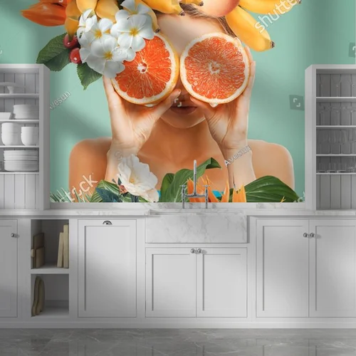 Surrealistyczny portret w egzotycznych barwach