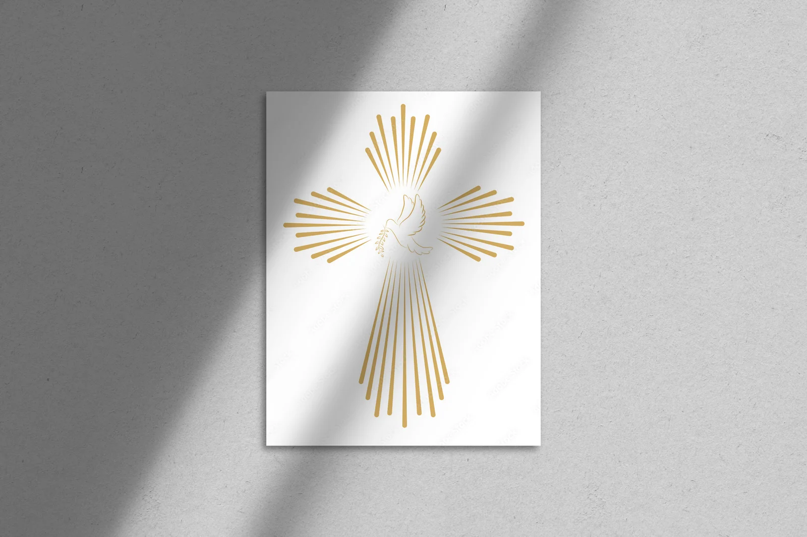 Podnosząca na duchu symbolika z gołębiem