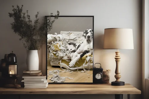 Harmonia w czerń: Odważny design psiego towarzysza
