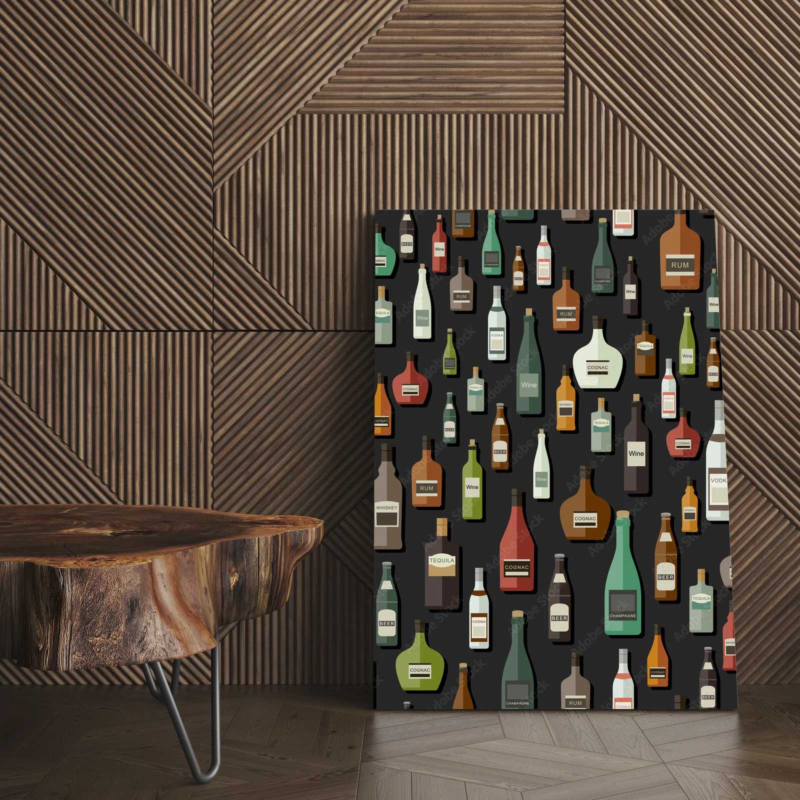 Stylowe butelki w eleganckiej kolorystyce