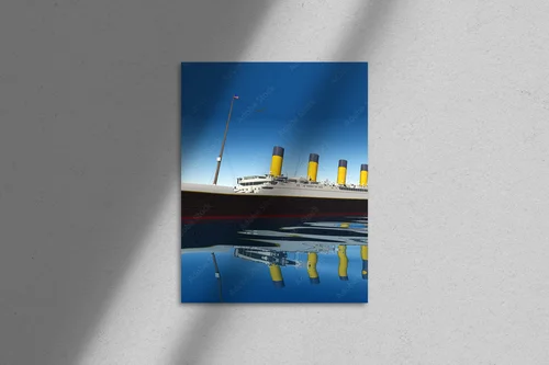 Głębia niebieskiego oceanu w harmonijnym stylu