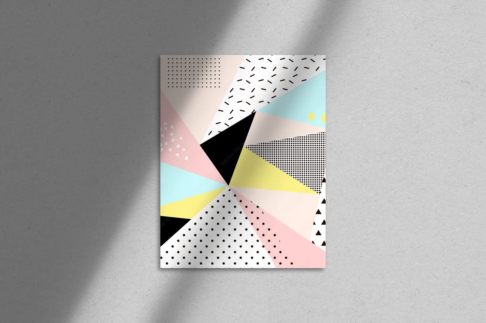 Funky geometria w pastelowych odcieniach