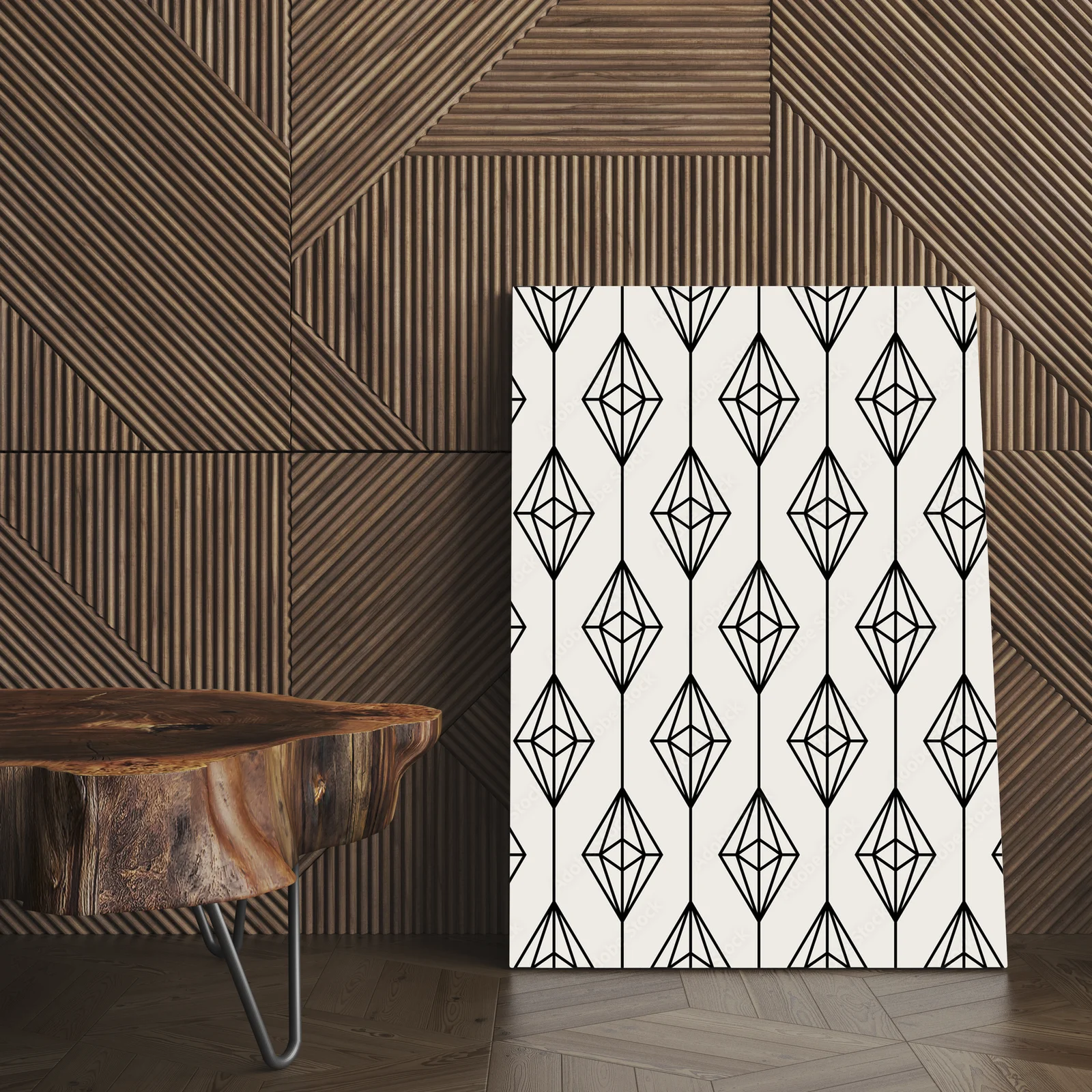 Elegancka geometria w stonowanych odcieniach