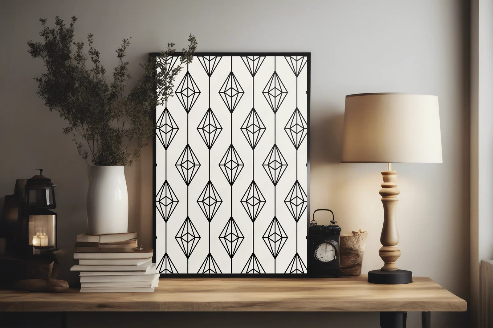 Elegancka geometria w stonowanych odcieniach