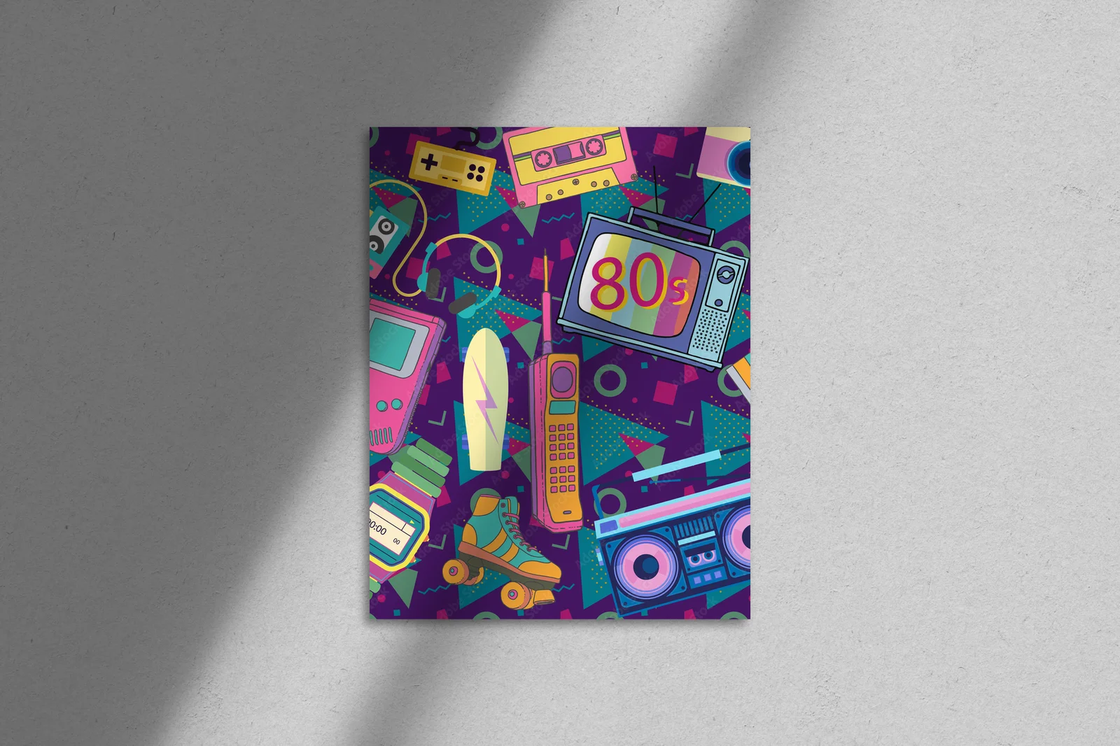 Energiczne lata 80. w kolorze retro