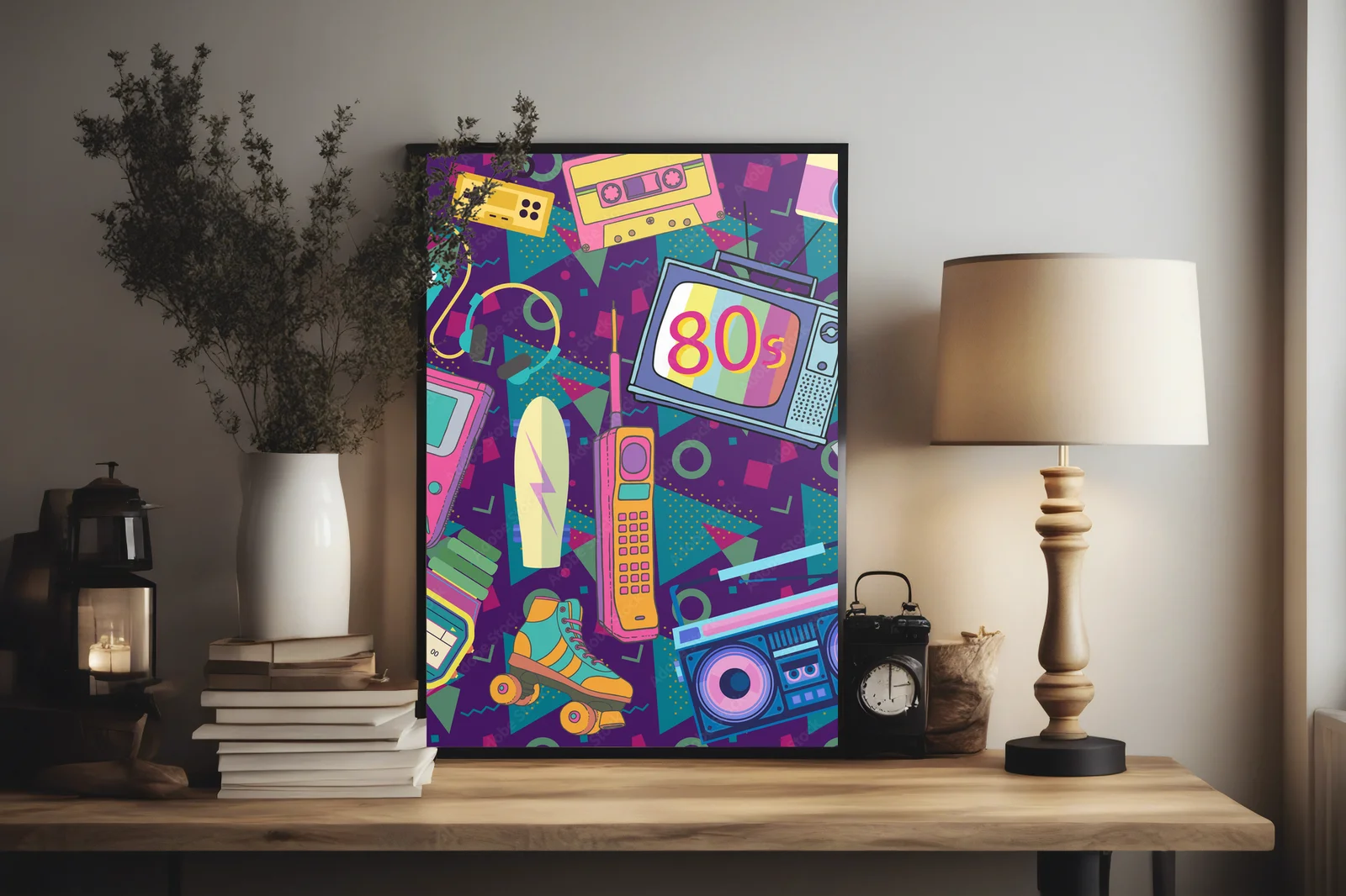Energiczne lata 80. w kolorze retro