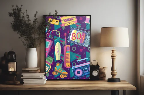 Energiczne lata 80. w kolorze retro