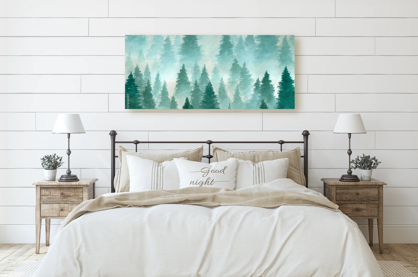 Misty Forest in Delicate Muted Tones