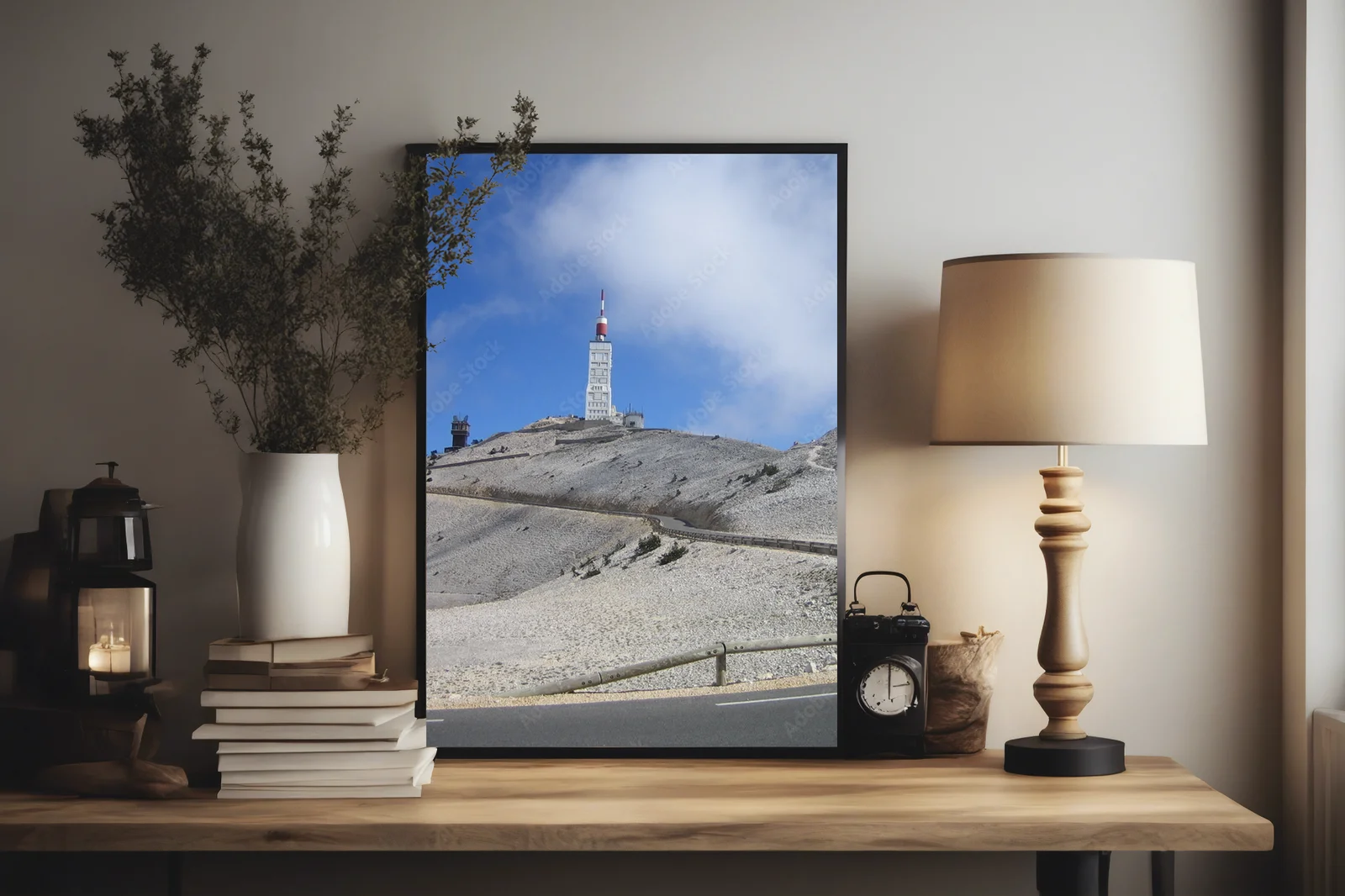 Delikatne odcienie nieba nad Mont Ventoux