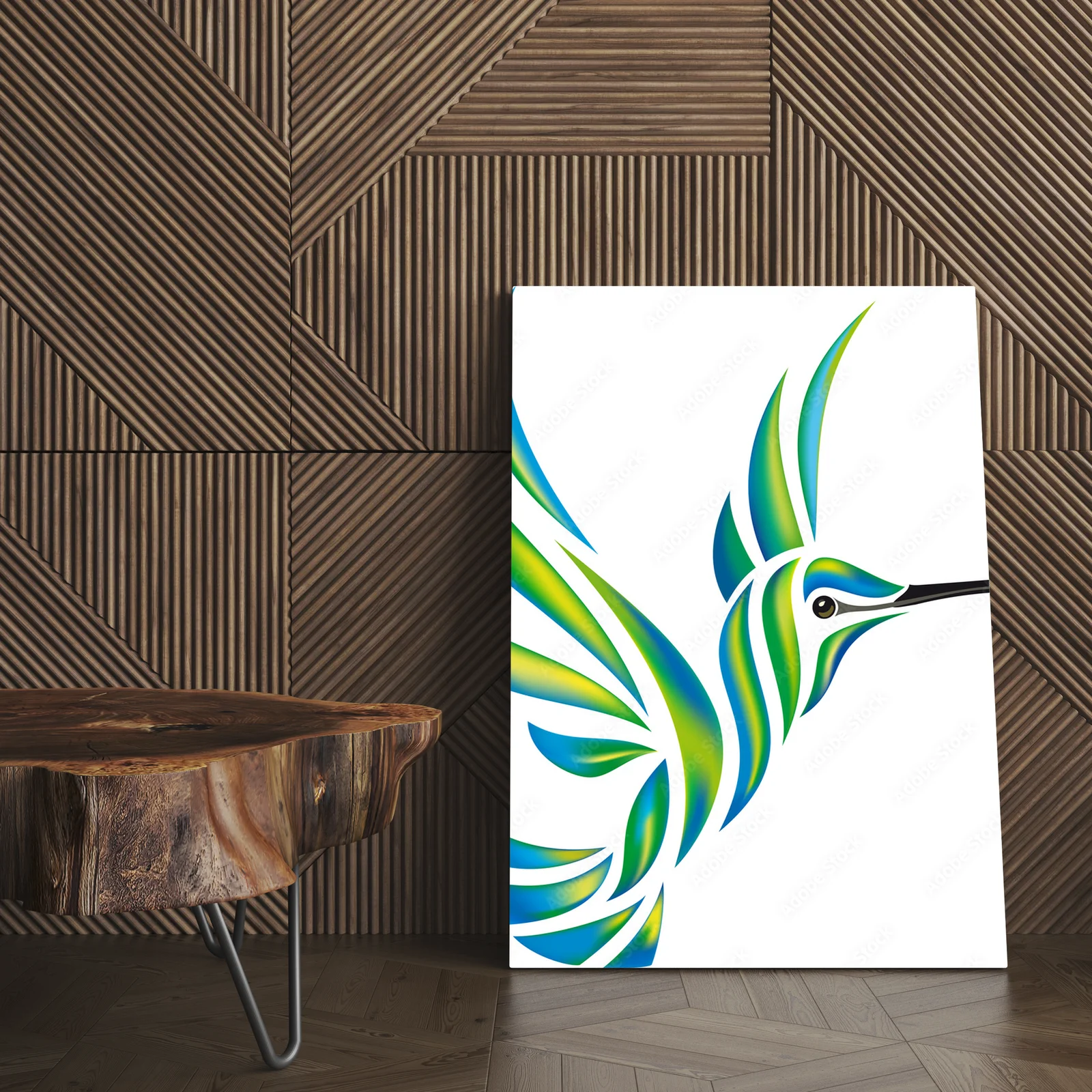 Tropikalne kolibry w delikatnych odcieniach