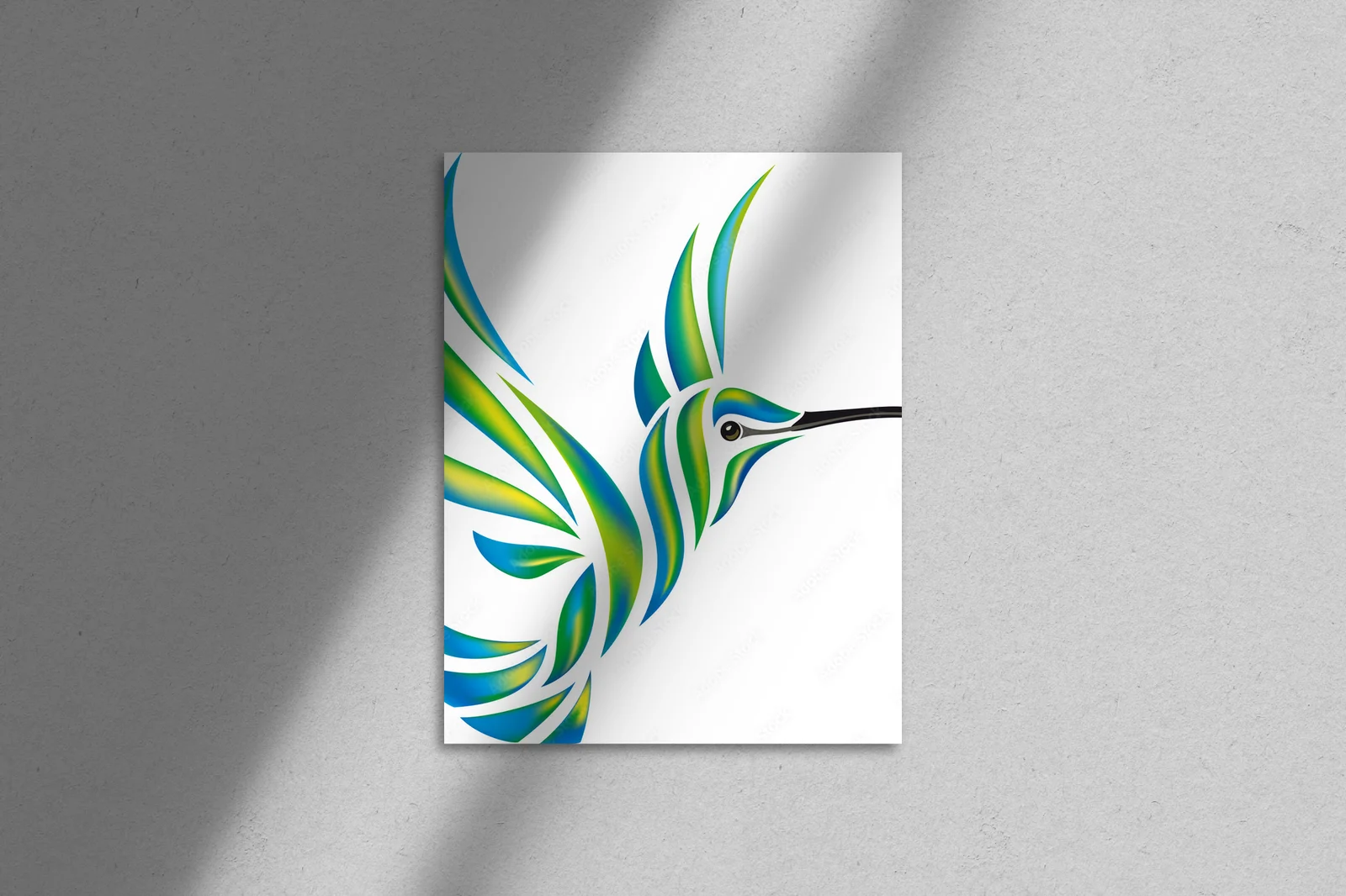 Tropikalne kolibry w delikatnych odcieniach