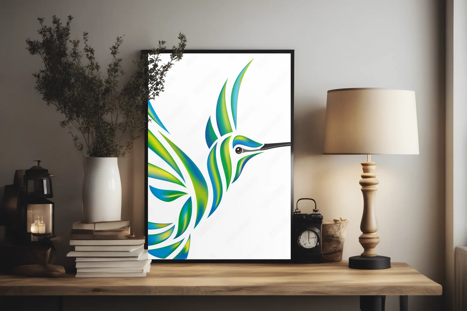 Tropikalne kolibry w delikatnych odcieniach