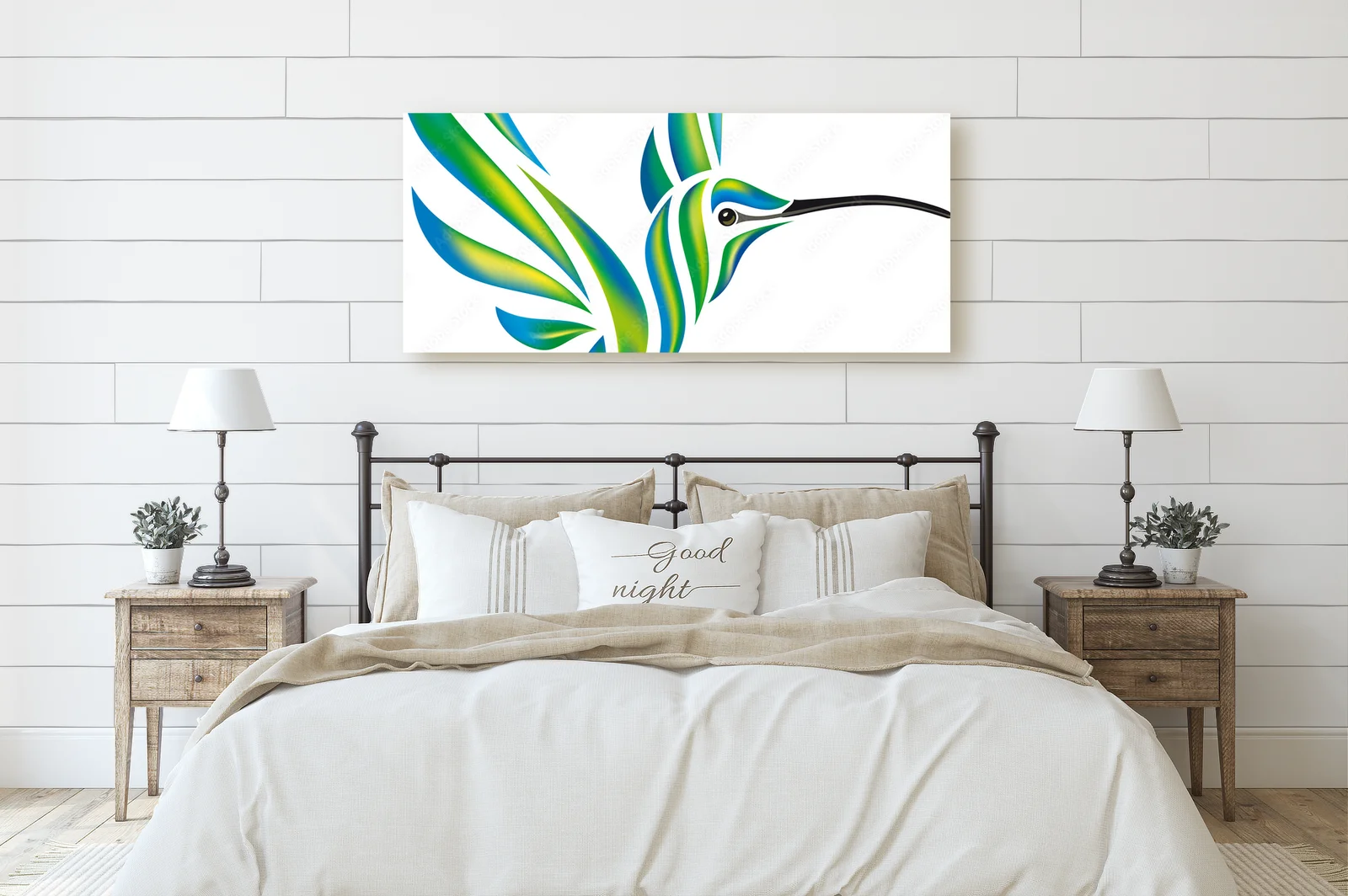 Tropikalne kolibry w delikatnych odcieniach