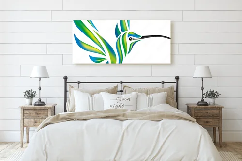 Tropikalne kolibry w delikatnych odcieniach