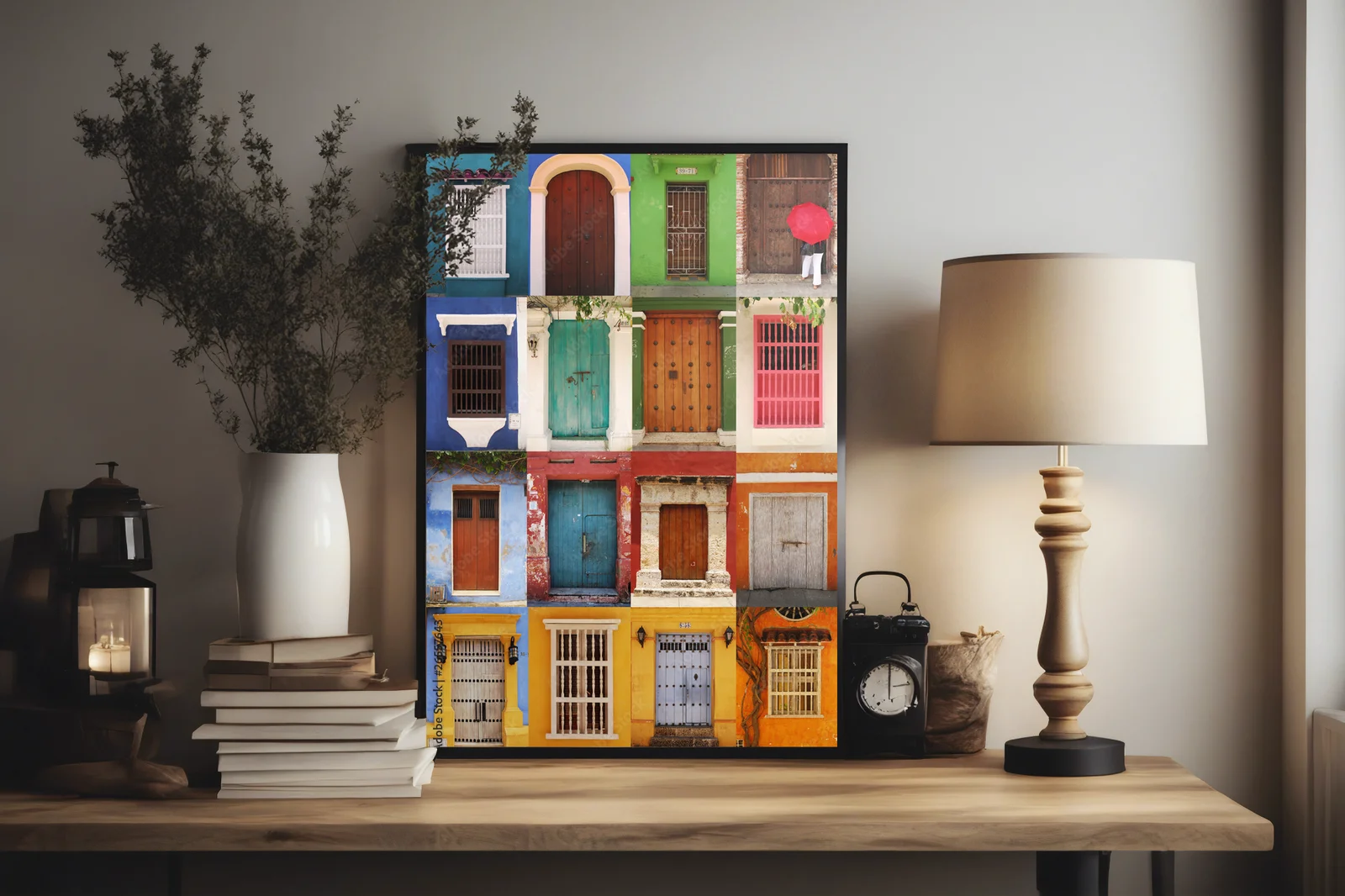 Urokliwa architektura Kolumbii w pastelowych odcieniach