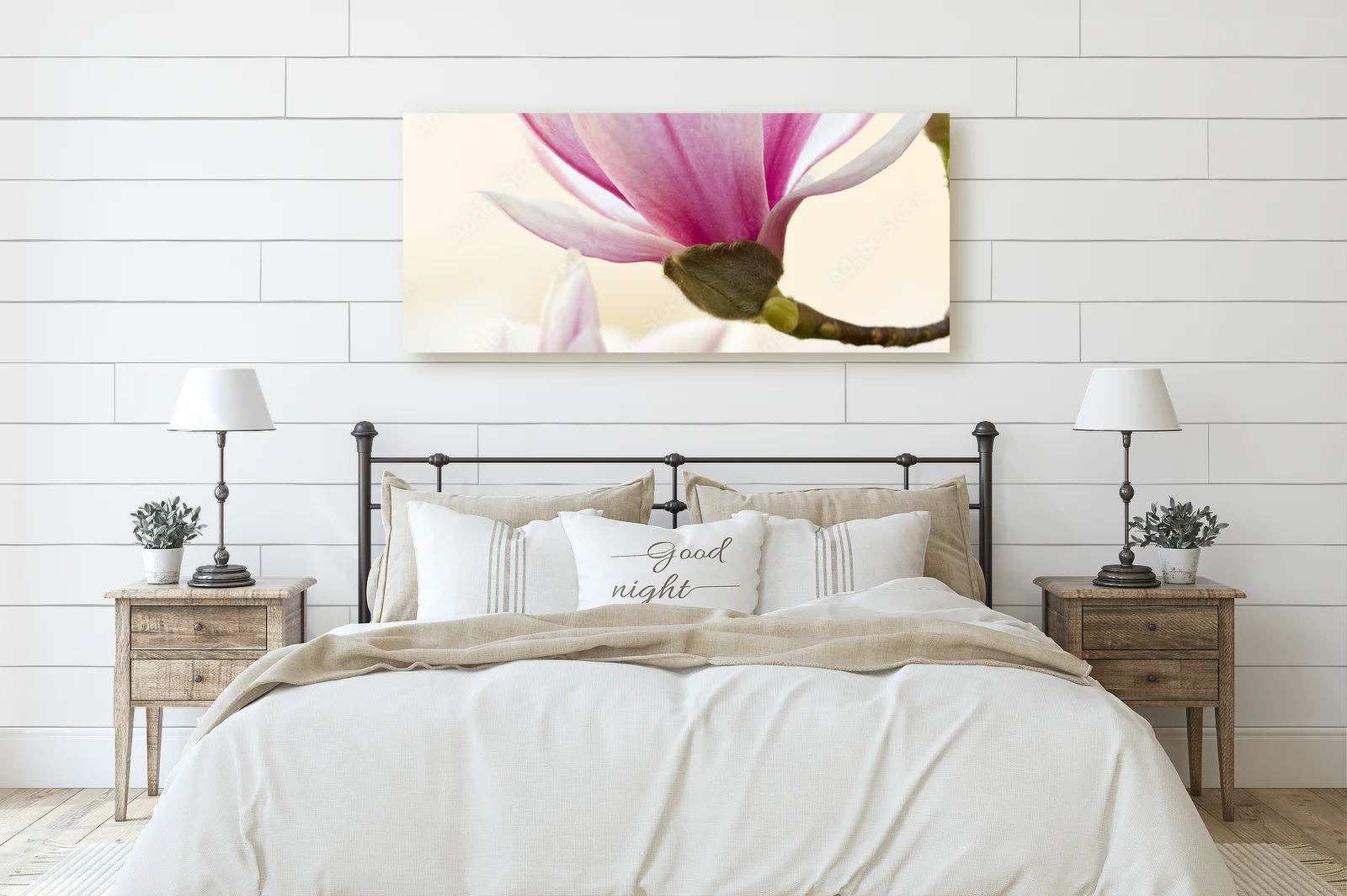 Elegancka atmosfera magnolii w stonowanych barwach