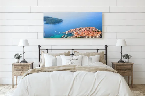 Atrakcyjne ujęcie Dubrovnika z lotu ptaka