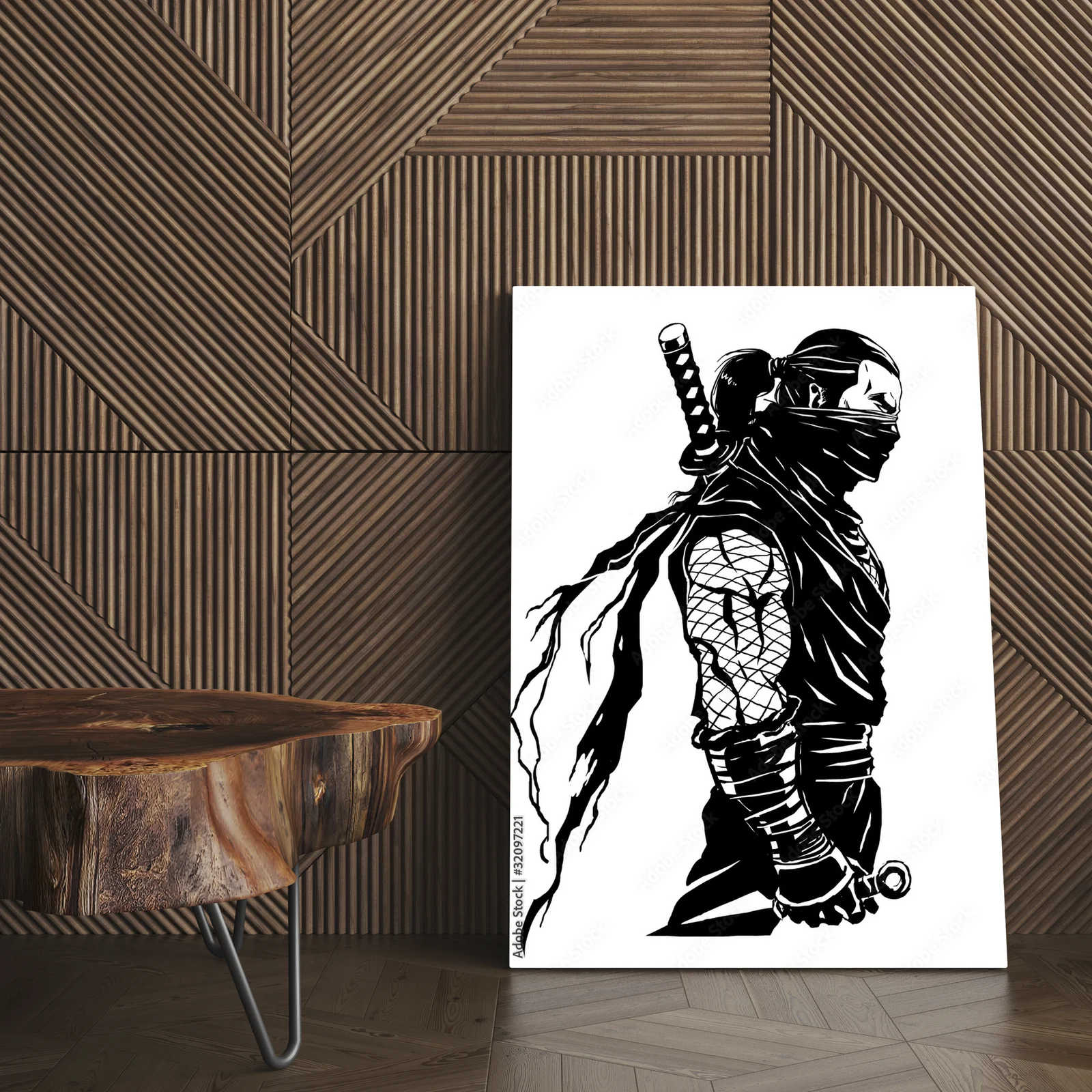 Mroczne sylwetki shinobi w bezkresnej przestrzeni