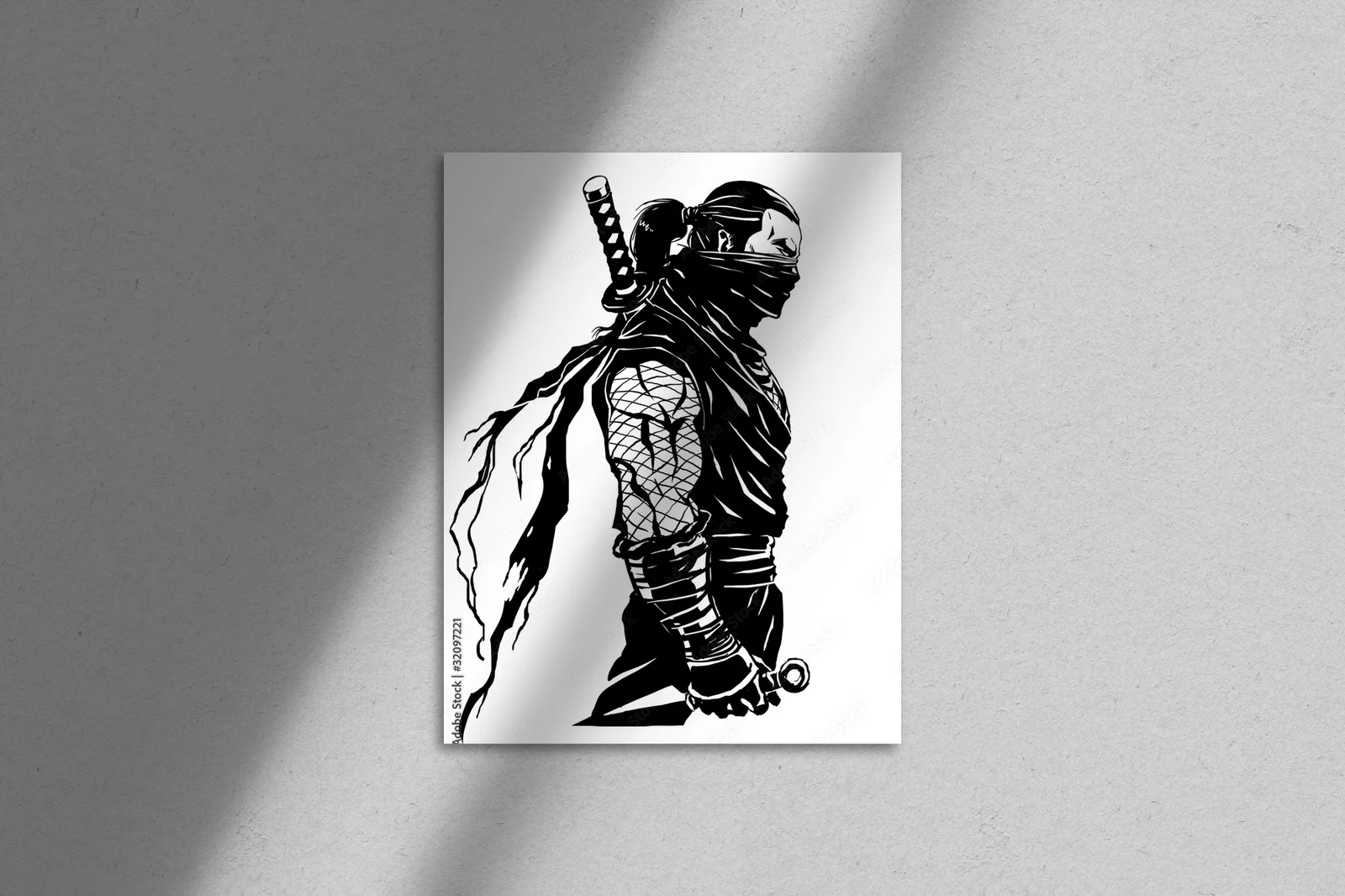 Mroczne sylwetki shinobi w bezkresnej przestrzeni