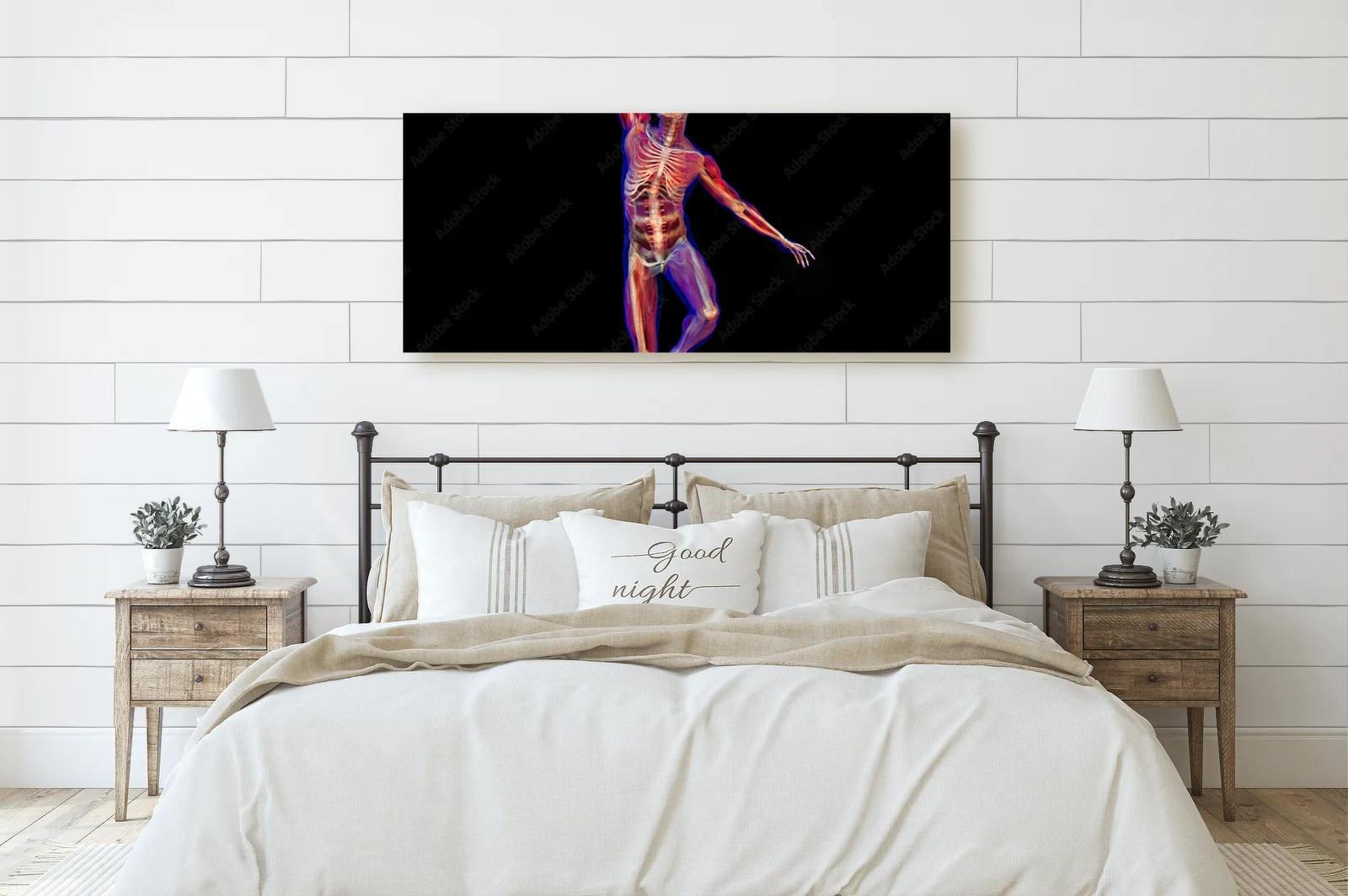 Anatomiczna grafika w głębokiej czerni