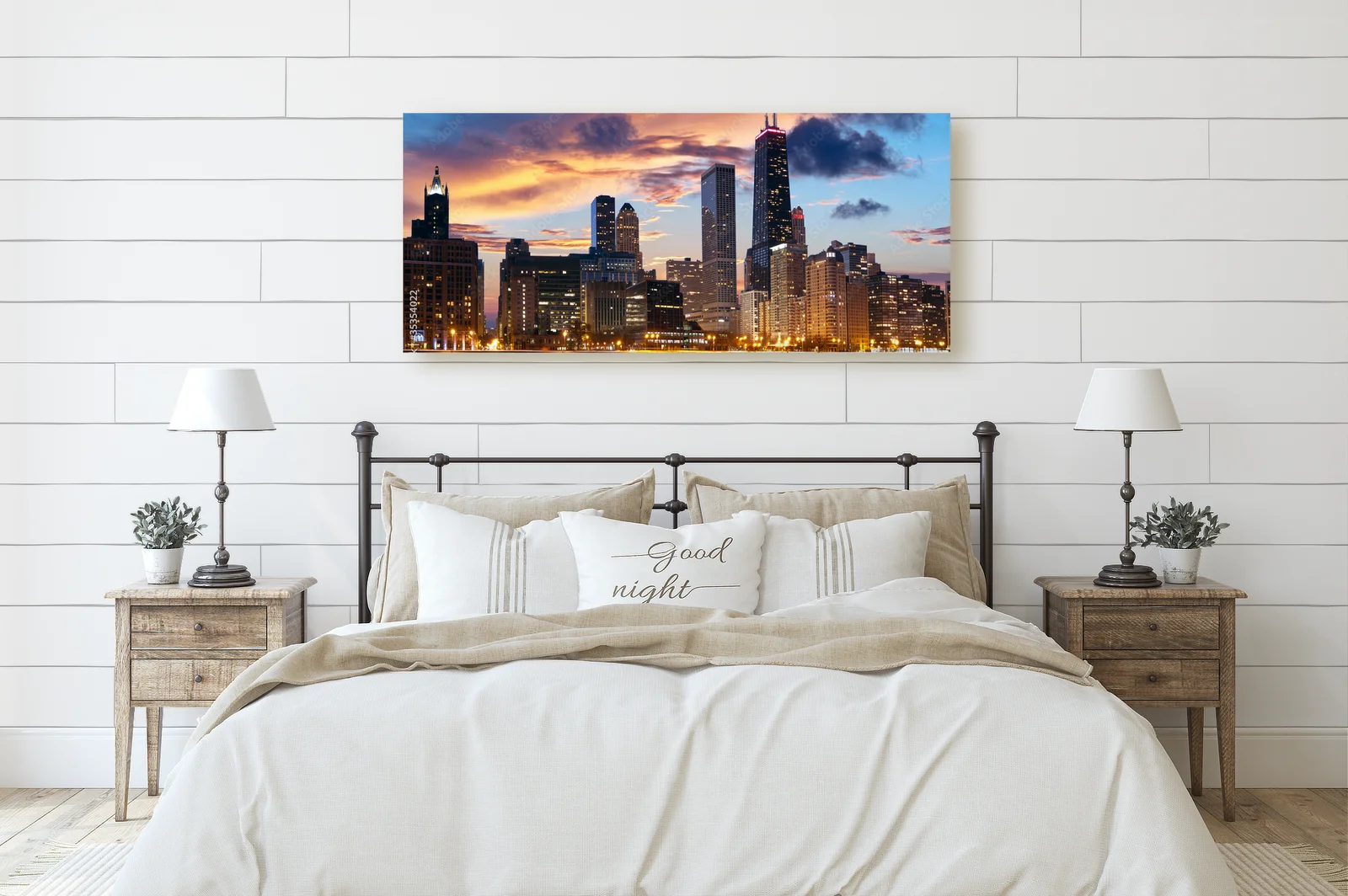 Zachwycająca panorama Chicago w odcieniach zachodu