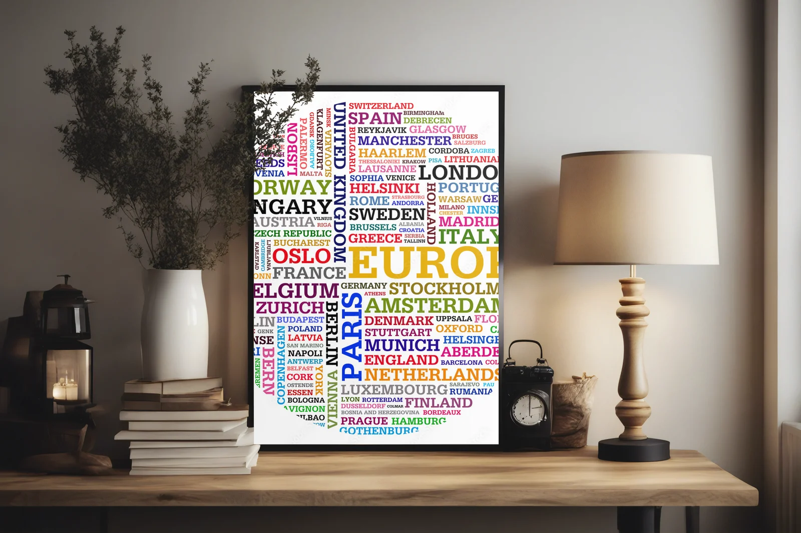 Wizjonerska mapa Europejskich miejscowości