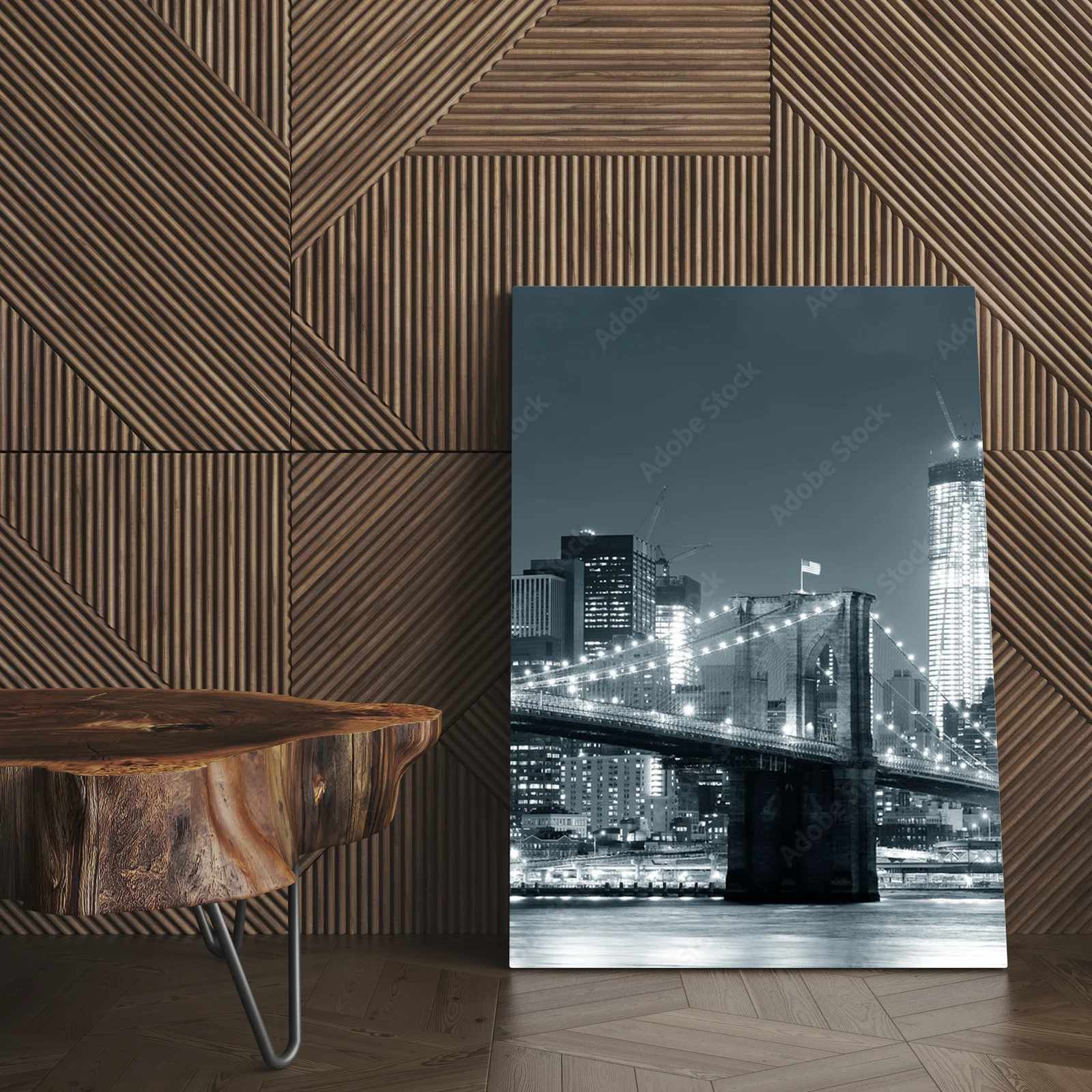 Zachwycający Brooklyn Bridge w stonowanej palecie