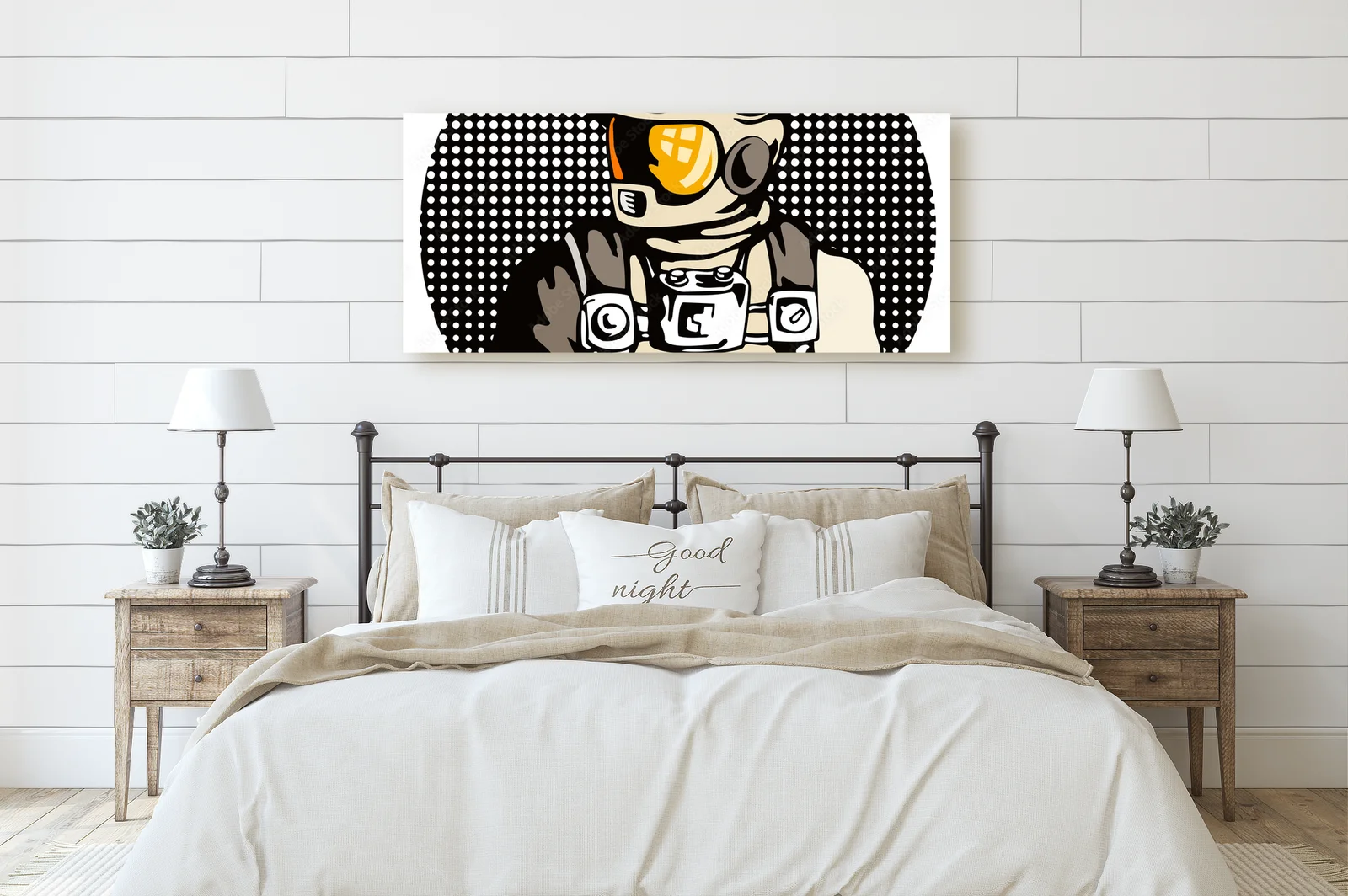Fantazyjny astronauta w delikatnych odcieniach