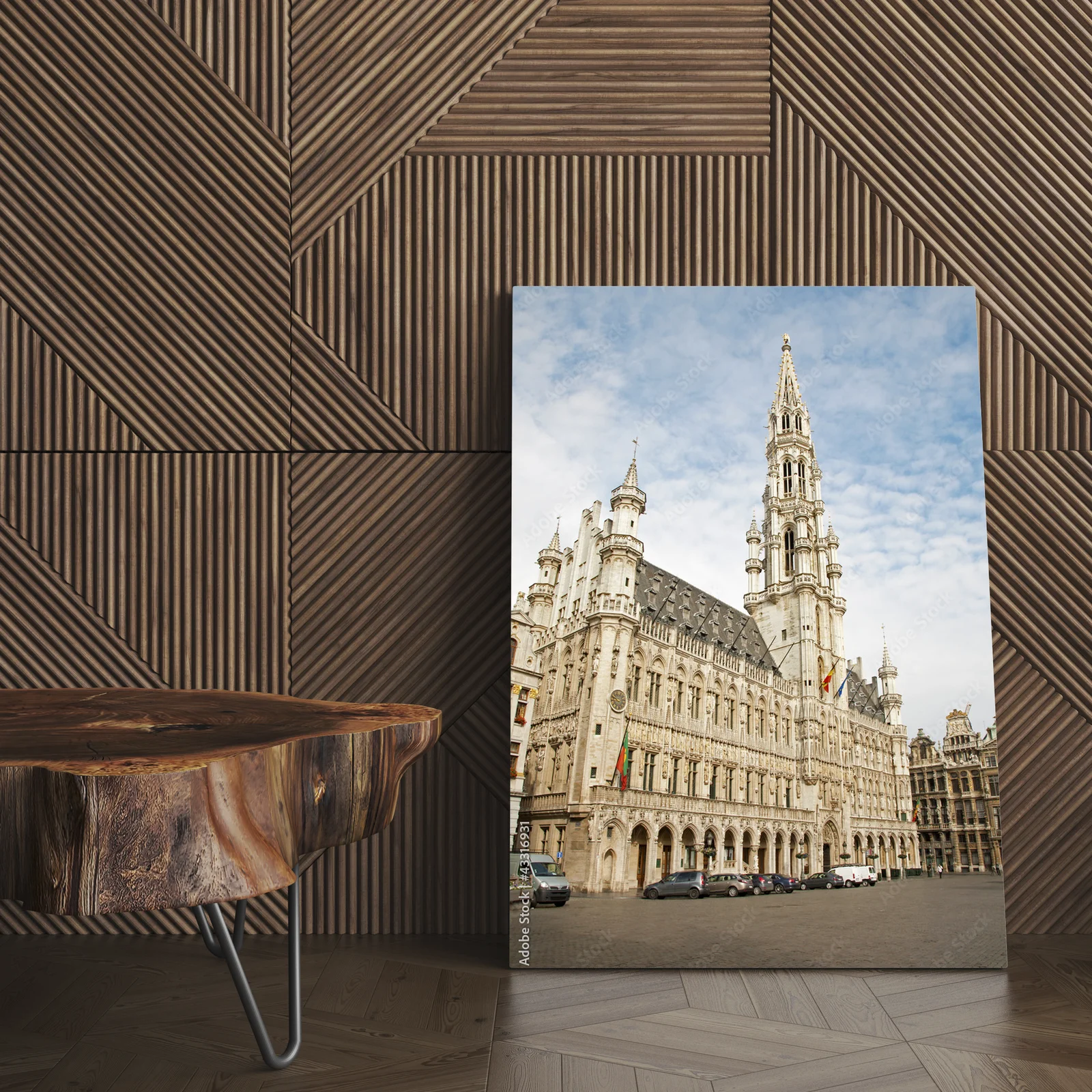 Elegancka architektura Brukseli w stonowanej szarości