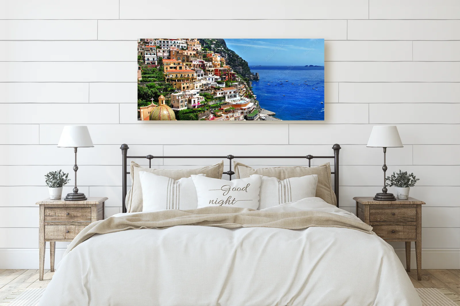 Romantyczne widoki Positano na Amalfi