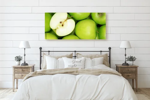 Zielone jabłka w harmonii pastelowych odcieni