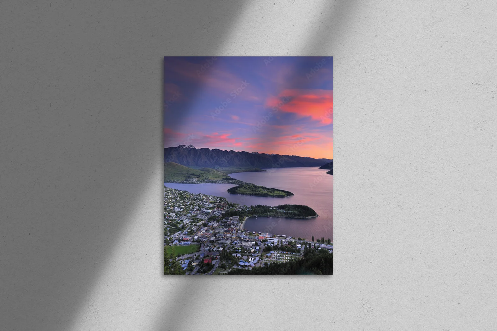 Zachwycające widoki Queenstown o zmierzchu