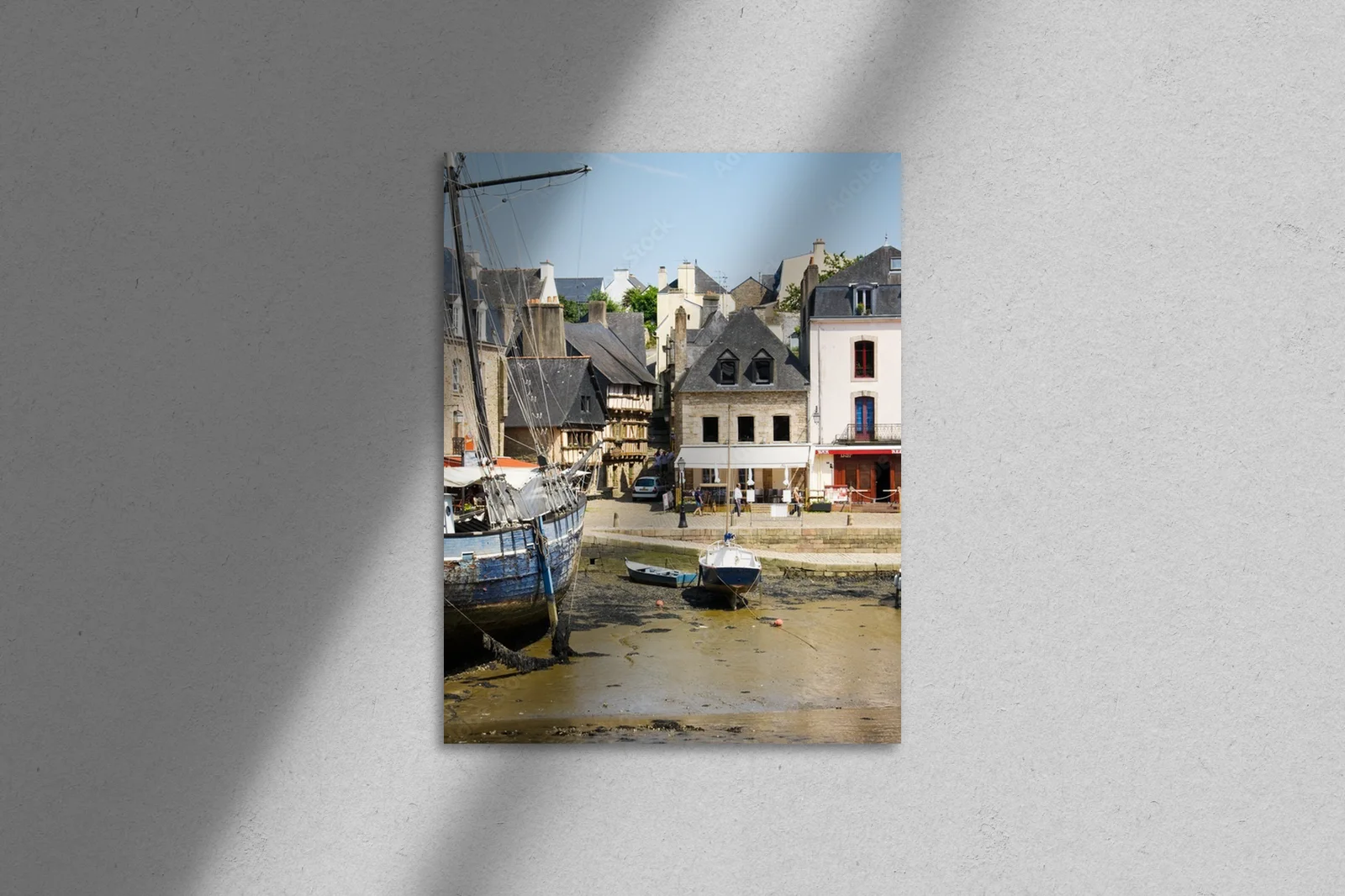 Urokliwy port auray w pastelowych odcieniach