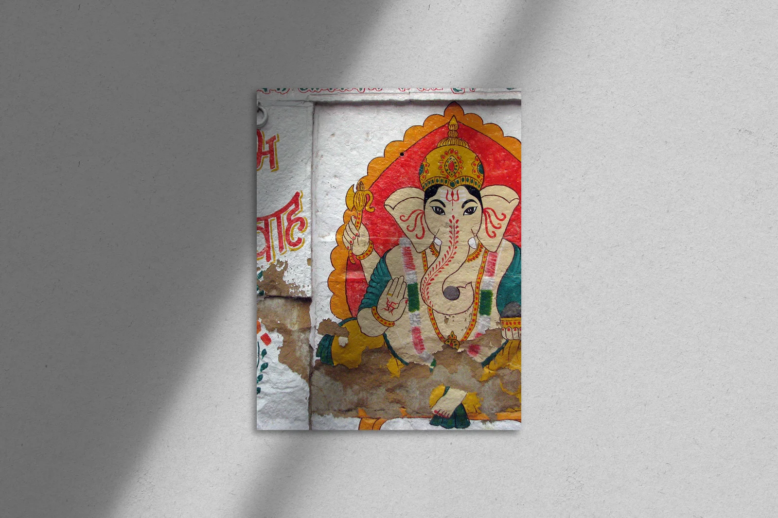 Spokojne odcienie spokojnego Ganesh z Jaisalmer