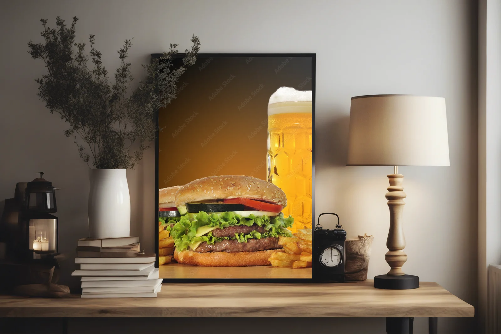 Kulinarny duet: hamburgery i piwo w czerni