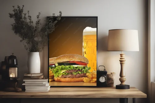 Kulinarny duet: hamburgery i piwo w czerni
