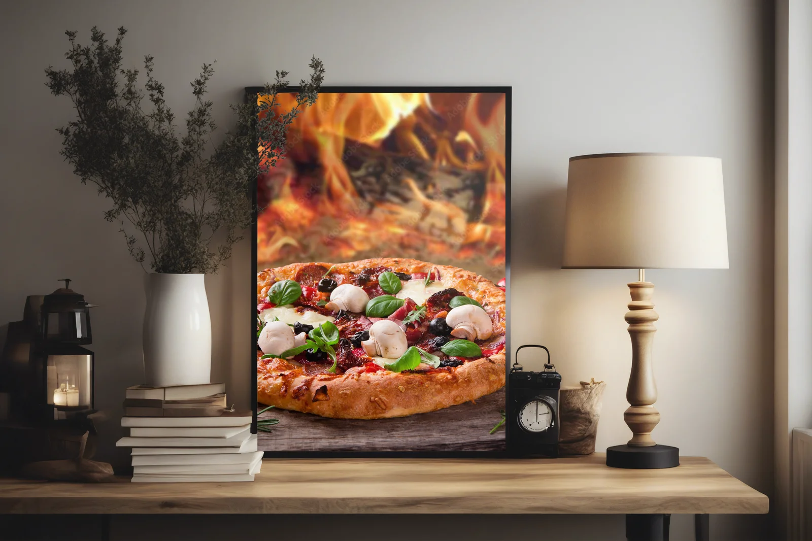 Niezapomniana włoska pizza na rustykalnym stole